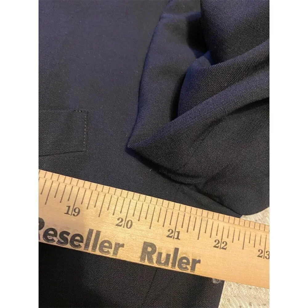 Vintage Pierre Cardin Men's Wool Blazer Black 42 Classic Fit Formal